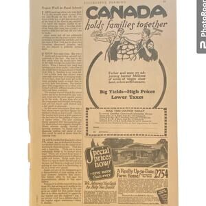 Vtg Canadian Land Print Ad Spring Styles for the Ladies Mar 1928 Frame Ready
